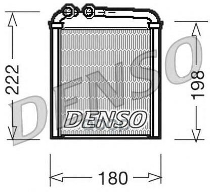 Радиатор Отопителя Салона Skoda Superb/Yeti 08-/ Golf 03-/Passat 05-/Tiguan 07- 3C0819031 Denso арт. DRR32005