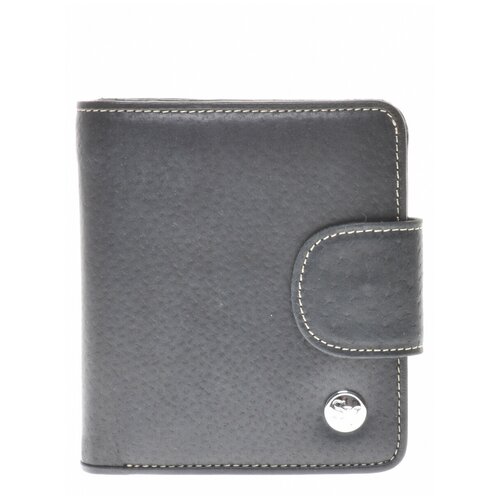 фото Кошелек sergio valentini, натуральная кожа, лаковая фактура, на кнопках, с хлястиком, с хлястиком на кнопке, 2 отделения для банкнот, отделения для карт и монет, подарочная упаковка, черный