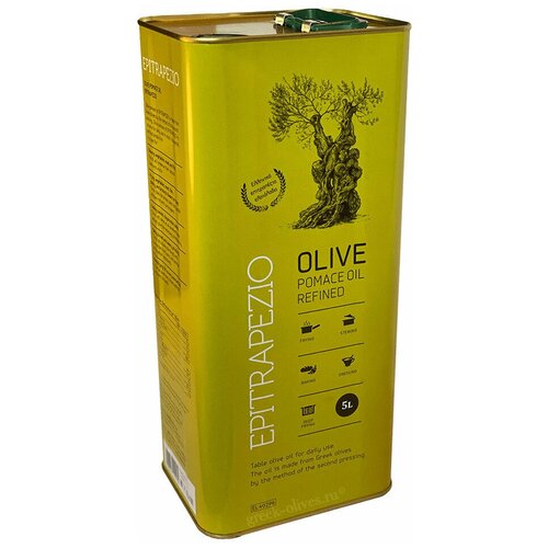 Оливковое масло для жарки, Pomace EPITRAPEZIO, Греция, ж/б, 5л