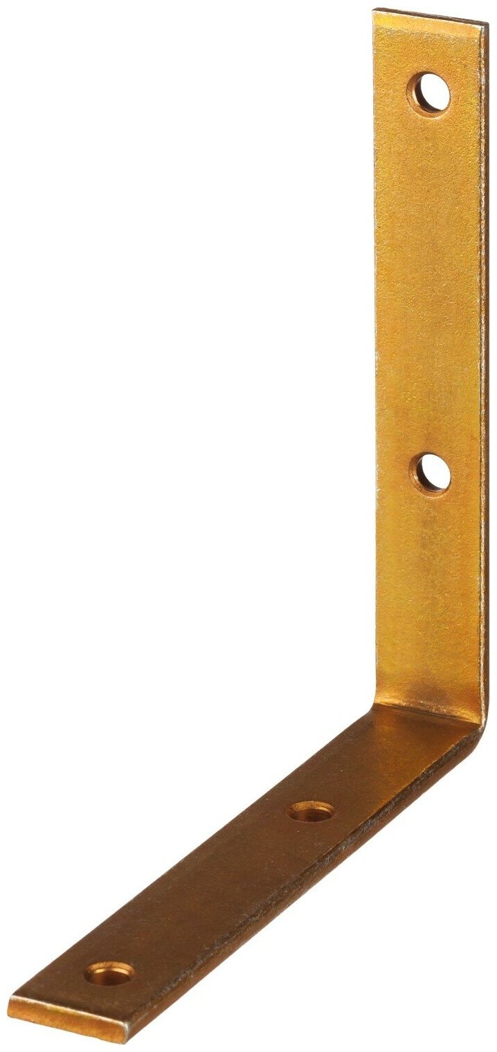 Зубр Уголок мебельный узкий УМ-5.0 150х150х25 х 5мм желтый цинк Зубр 20 шт.
