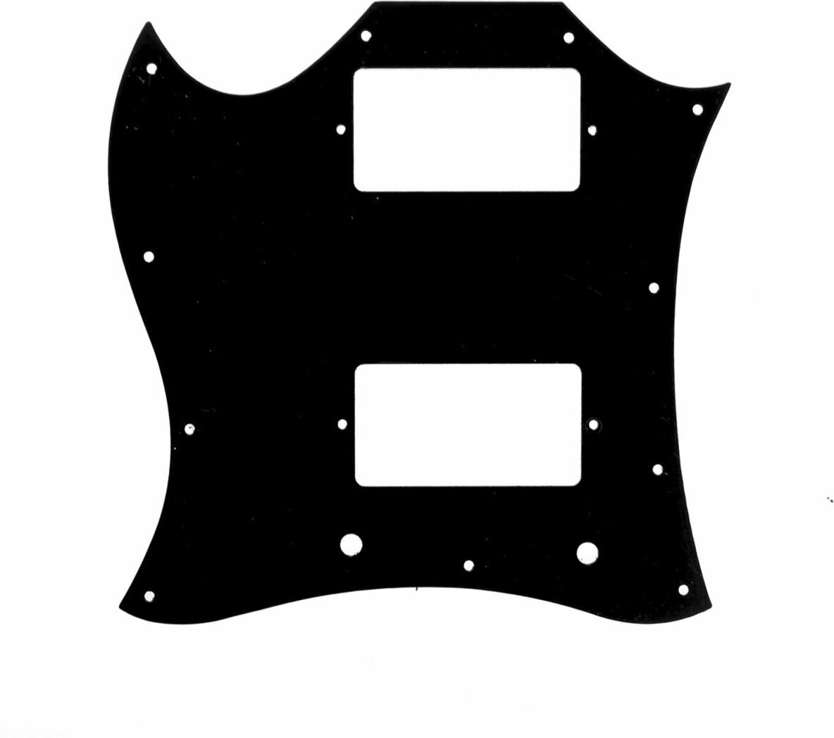Защитная накладка гитары Gibson SG 3 слоя черная Musiclily MX1397BK