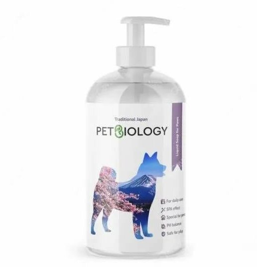 Жидкое мыло для лап PETBIOLOGY для собак и щенков с 3-х месяцев, Япония, 300 мл - фотография № 1