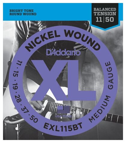 Комплект струн для электрогитары D'Addario EXL115BT