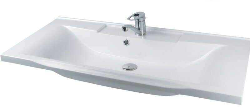 Раковина Aquaton Премьер (Акватон) 100 см 1A702531PR010 накладная цвет белый