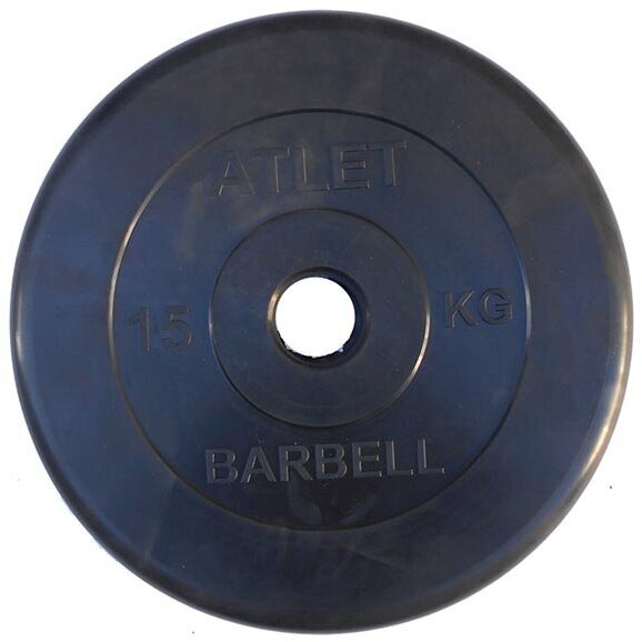 Диск MB Barbel Atlet (15 кг) black