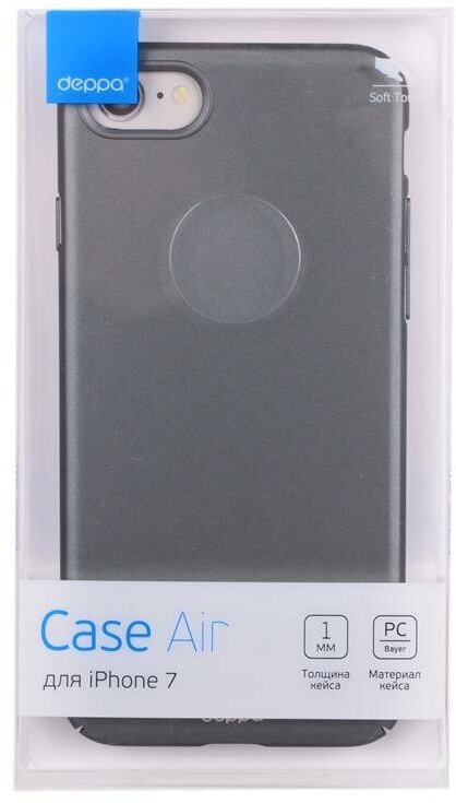 Чехол-крышка Deppa Air Case для Apple iPhone 7/8, пластик, серебристый - фото №4