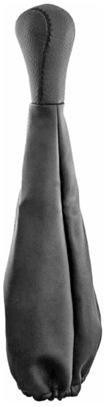 Ручка КПП SKYWAY кожа иск 2101-07 с чехлом Черная S06202004