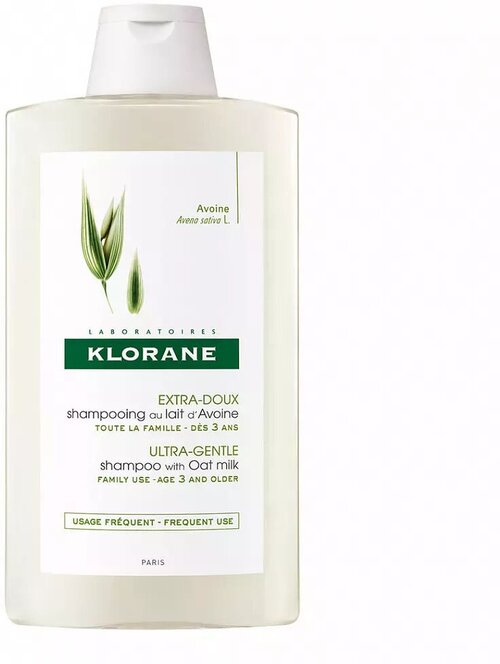 Klorane Shampooing Extra-Doux au Lait dAvoine Шампунь с молочком Овса, 200 мл.