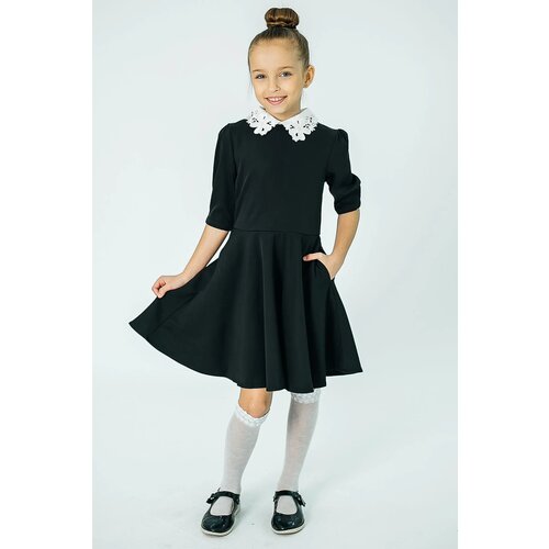 Школьное платье Colabear, размер 154, черный