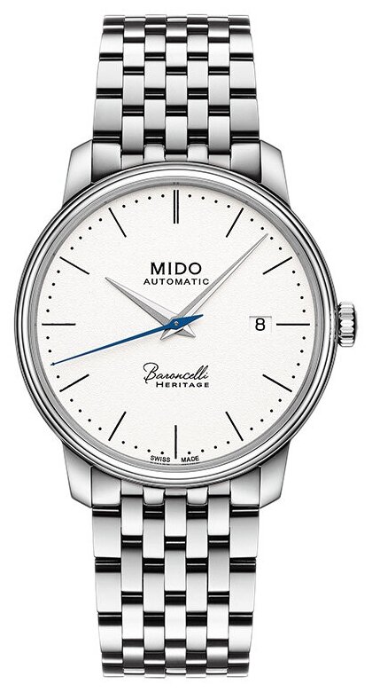 Наручные часы Mido Baroncelli, белый, серебряный