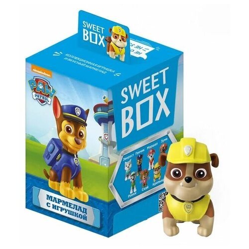 Sweet Box "щенячий патруль" мармелад с игрушкой Свит бокс, 10 коробок по 10 г