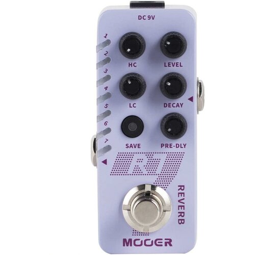 Гитарная педаль Mooer R7 Reverb mooer skyverb мини педаль digital reverb