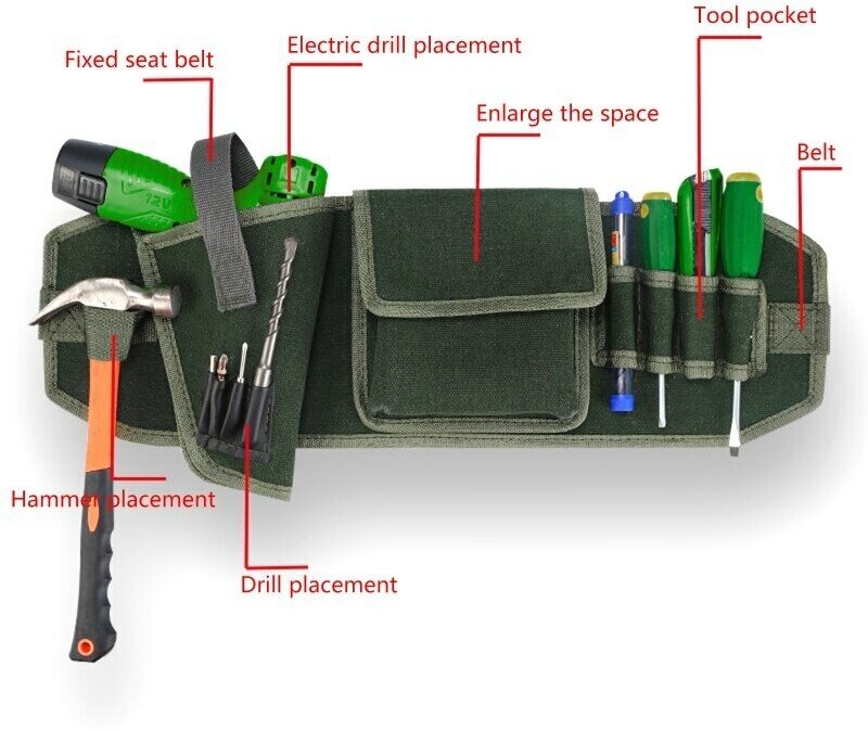 сумка на пояс для инструмента