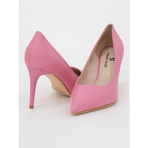 Туфли лодочки  Sandra Valeri, натуральная кожа, полнота 2, анатомическая стелька, размер 38, розовый