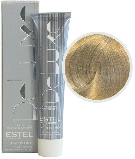 ESTEL De Luxe High Blond краска-уход для волос, 117 пепельно-коричневый блондин ультра, 60 мл - фотография № 14