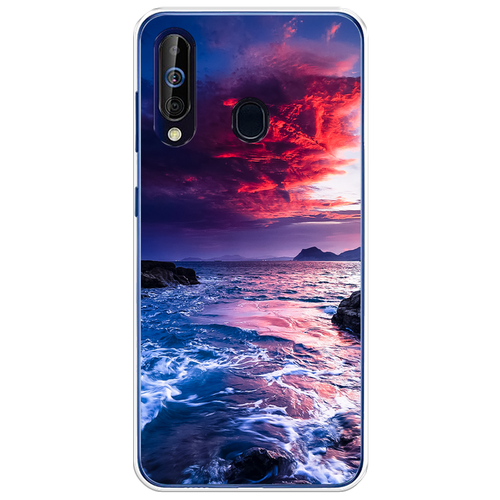 силиконовый чехол на samsung galaxy a60 лягушки для самсунг галакси а60 Силиконовый чехол на Samsung Galaxy A60 / Самсунг Галакси А60 Волны 1