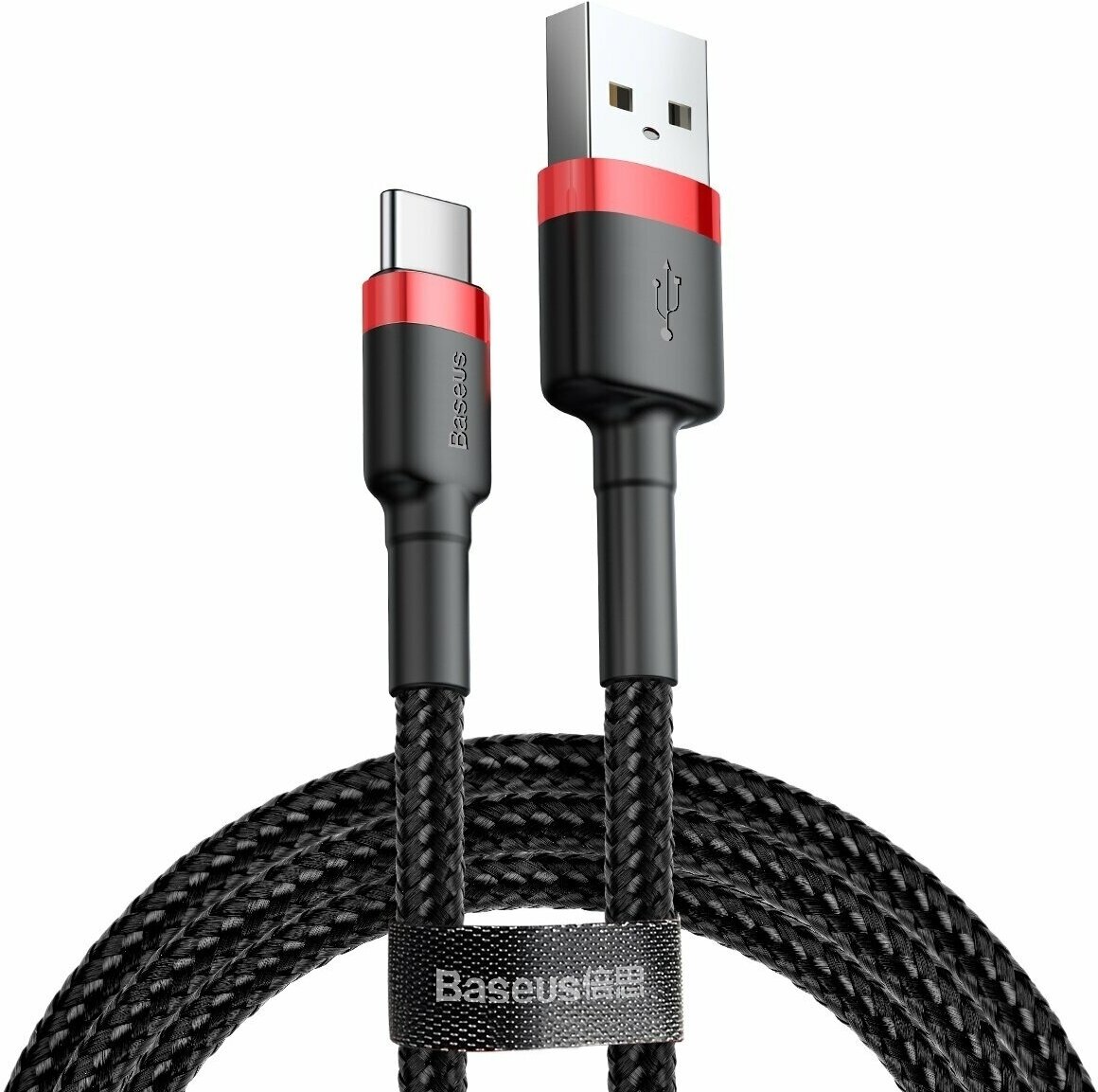 Кабель Baseus Cafule Cable USB to Type-C 2A 3m Black+Red (CATKLF-U91)