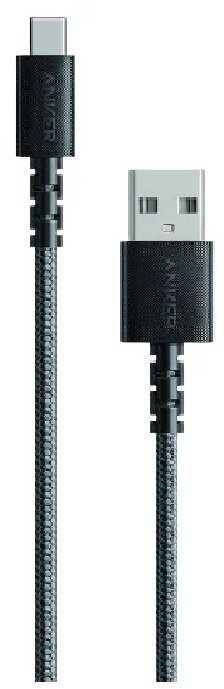 Кабель ANKER PowerLine Select+ USB - USB Type-C (A8022), 0.9 м, черный