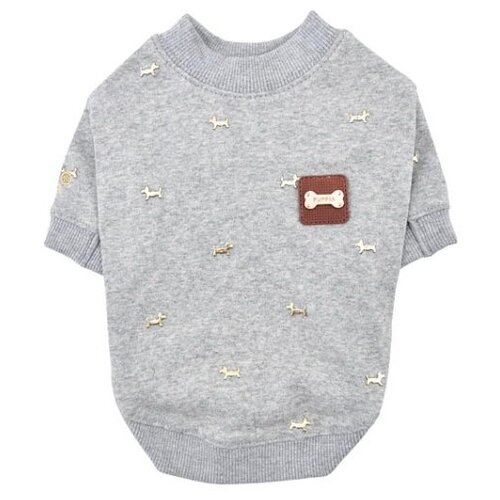 фото Футболка для собак puppia gia l серый