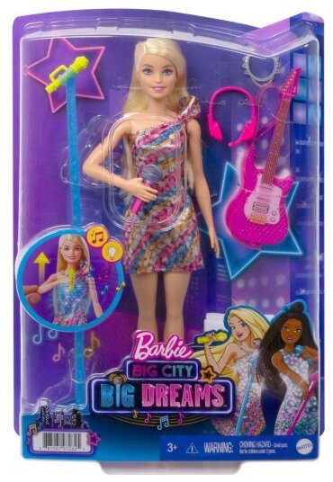 Поющая кукла Барби "Первая солистка – Большой город, Большие мечты" Barbie