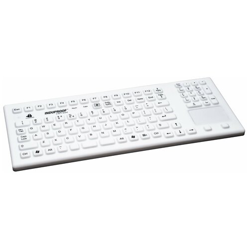 InduKey TKG-107-TOUCH-IP68-WHITE-USB-USCYR Пылевлагозащищённая клавиатура с тачпадом KG22307 1770000₽