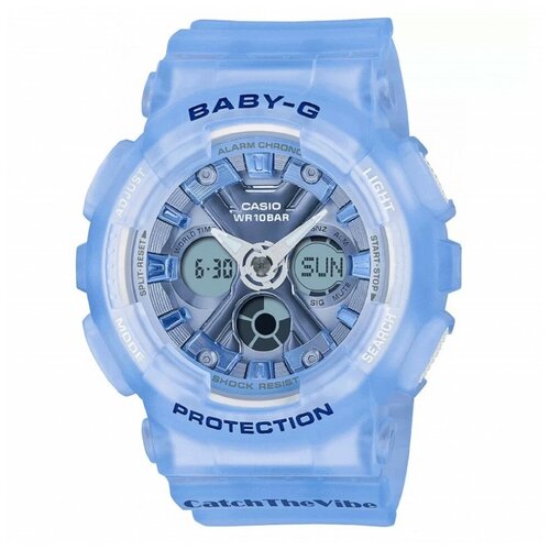 фото Наручные часы casio наручные часы casio baby-g ba-130cv-2a, голубой, синий