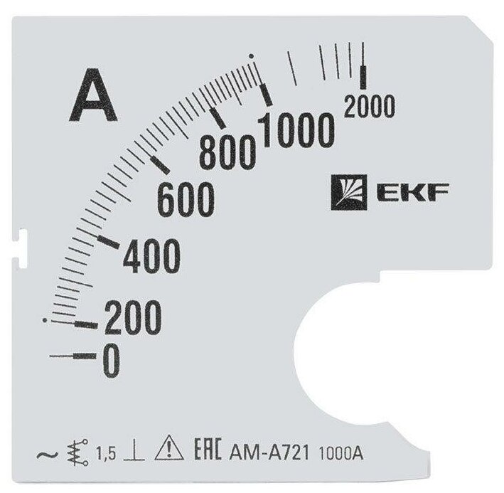 Шкала сменная для A721 1000/5А-1.5 PROxima EKF s-a721-1000