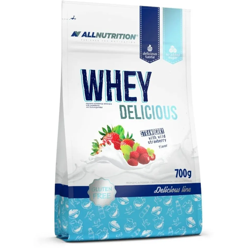 Протеин All Nutrition Whey Delicious клубника 700 гр