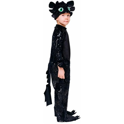 Костюм Черный дракон (104-110) пуговка карнавальный костюм минни маус комбинезон шапка размер 104 52 текстиль пуговка