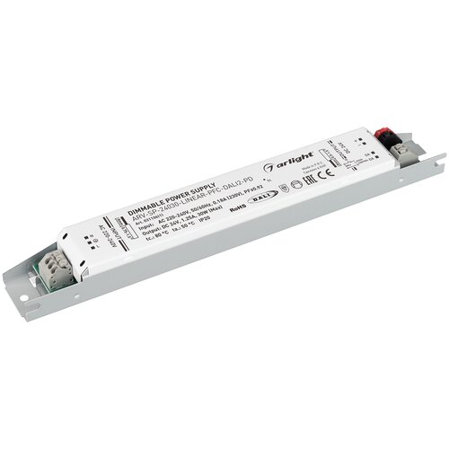 Arlight Блок питания ARV-SP-24030-LINEAR-PFC-DALI2-PD (24V, 1.25A, 30W) (Arlight, IP20 Металл) 031106(1) блок питания arlight 031106 1