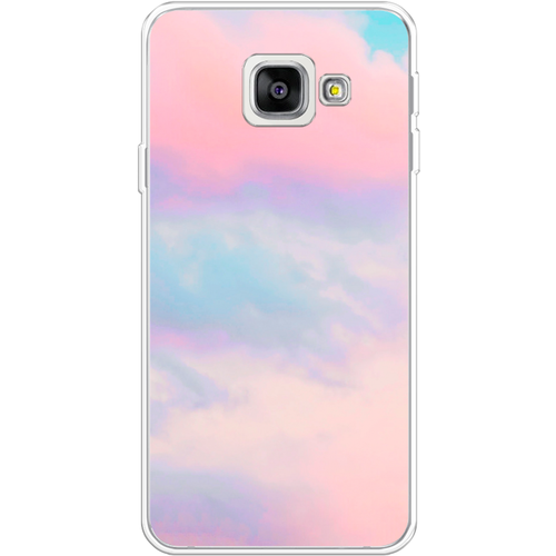 Силиконовый чехол на Samsung Galaxy A3 2016 / Самсунг Галакси А3 2016 Розовые облака силиконовый чехол на samsung galaxy a3 2016 самсунг галакси а3 2016 розовые цветочные уголки прозрачный
