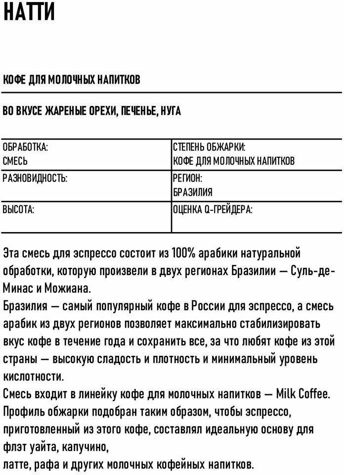 Кофе молотый натти 250г - фотография № 2
