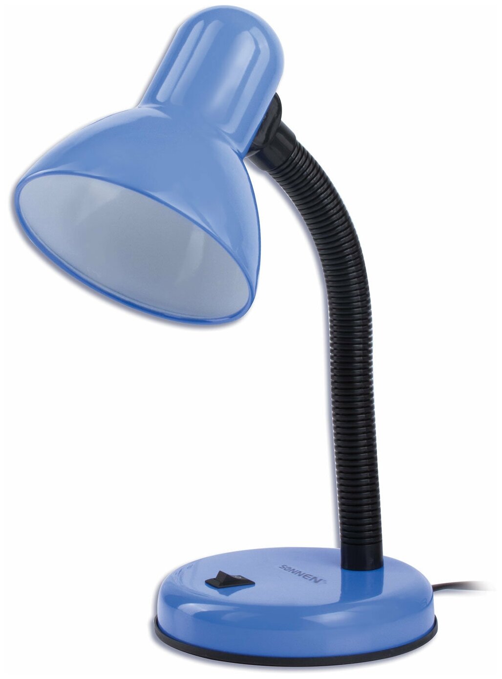 Лампа офисная SONNEN OU-203 (236677), E27, 40 Вт, синий - фотография № 5