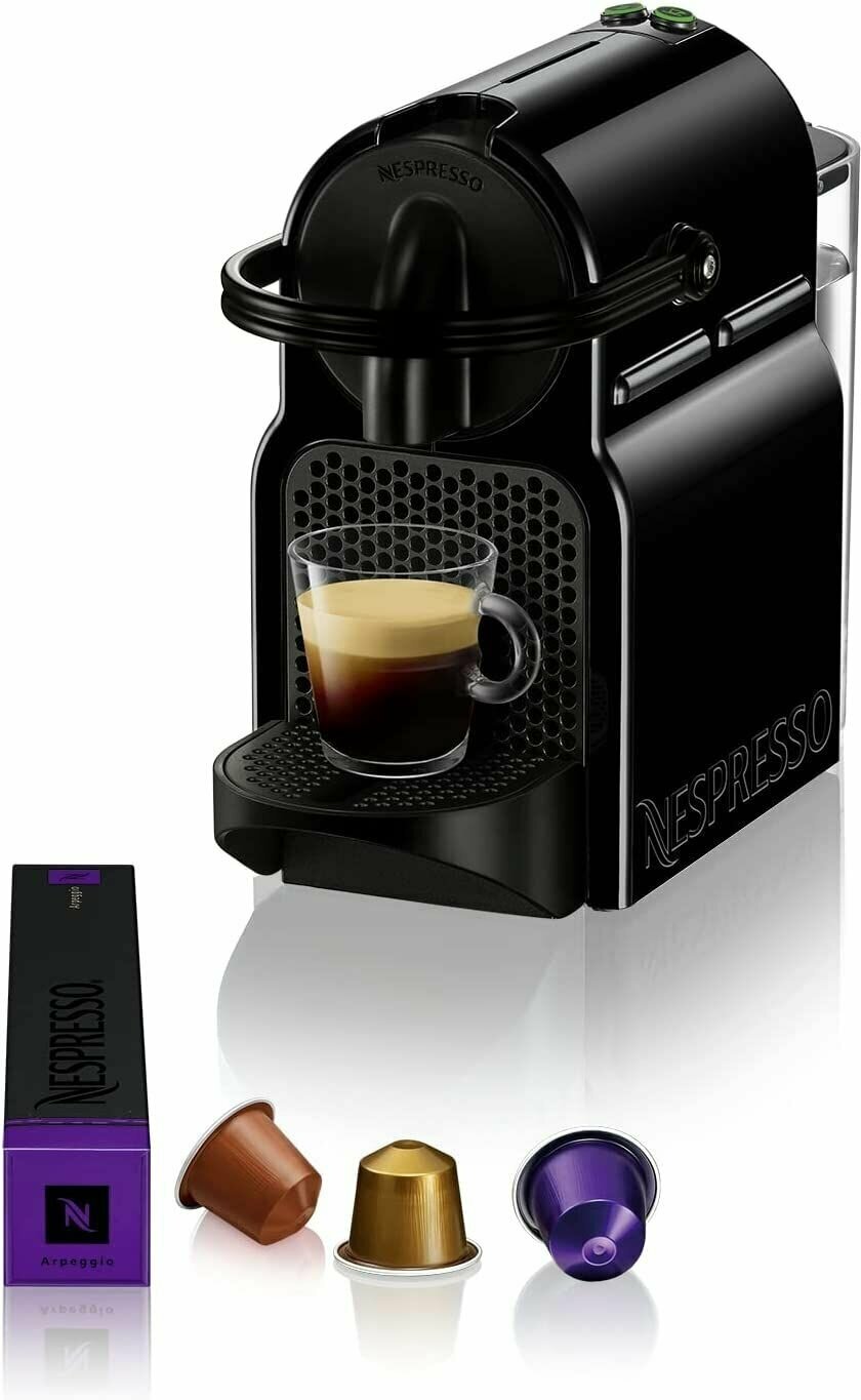 Кофемашина капсульная Nespresso Inissia, черный - фотография № 4