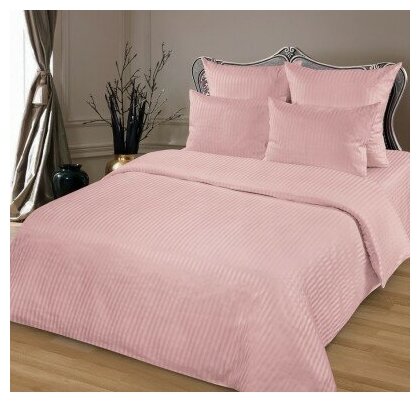 Пододеяльник "Малиновый щербет"(розовый ) размер: 1,5 спальный, страйп-сатин (1х1см.) , хлопок 100%.