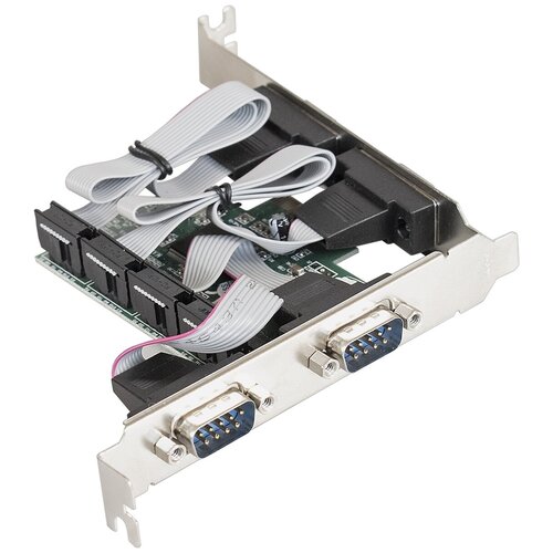 Контроллер COM LPT Exegate EXE-310 pci to 2 ports com 9 pin serial series rs232 card adapter win 7 vista xp fo with cd driver db9 serial port connectors