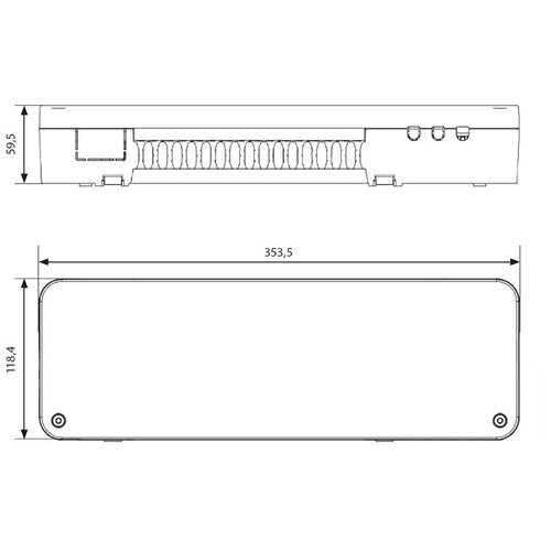 Коммутационная панель Ridan WD 230V, 8 каналов, 14 приводов, реле котла и насоса inline 724 box коммутационная панель 40 каналов