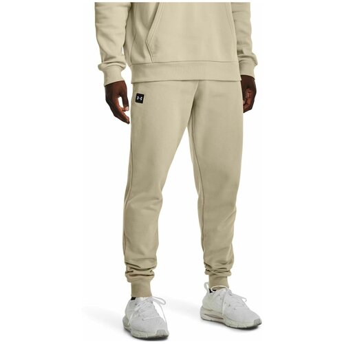 Брюки джоггеры Under Armour Rival Fleece Joggers, размер M, бежевый