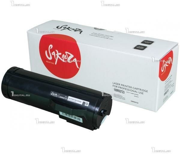 Картридж SAKURA 106R02723 черный для Xerox Phaser 3610/ WorkCentre 3615 совместимый (14.1K) (SA106R02723)