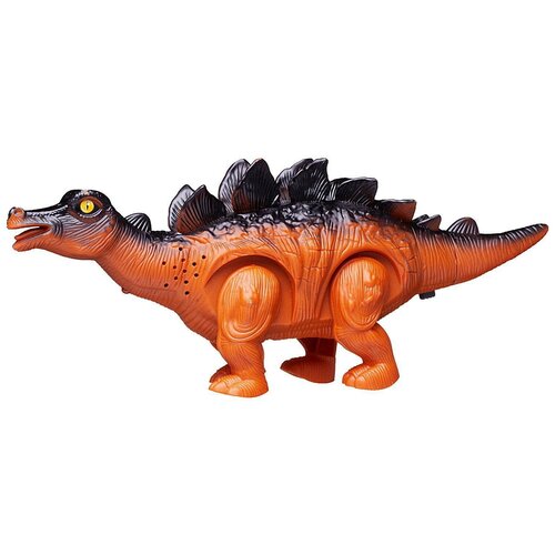 Динозавр Junfa Стегозавр, электромех. откладывает яйца, свет/звук, оранжевый WB-00701/оранжевый