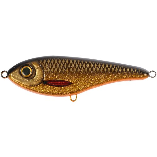 Воблер Джеркбейт Strike Pro Buster Jerk II Shallow Runner, цвет: C768 Golden Roach, (EG-049#C768) джеркбейт strike pro buster jerk ii shallow runner 120 c755g uv