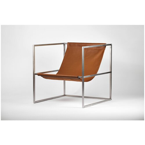 Up!Flame TESS Outdoor Chair stainless / natural leather