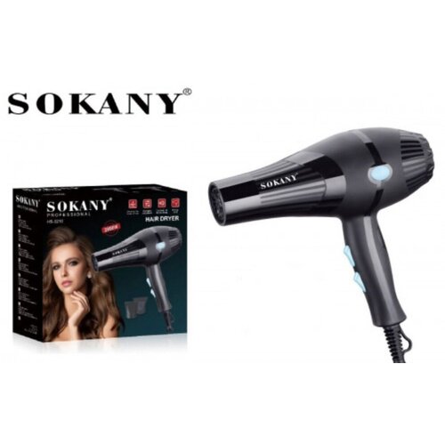 Фен SOKANY HS-3210/PROFESSIONAL/мощность 2600Вт/PERFECT HAIRSTYLE/надежная фиксация/black