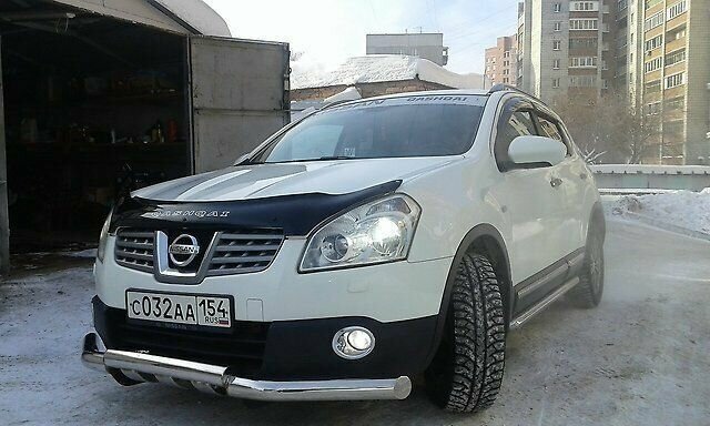 Защита бампера перед одинарная с защитой NISSAN QASHQAI 2006- 2010 г. CASHIDE