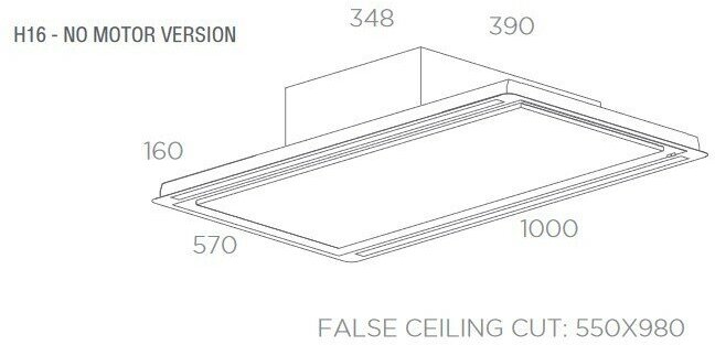 Вытяжка потолочная Elica HILIGHT-X H16 WH/A/100 - фотография № 6