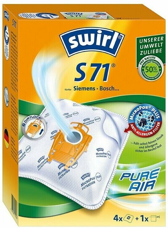 Мешки для пылесоса Swirl S 71/4 MP, 4 шт. - фотография № 2