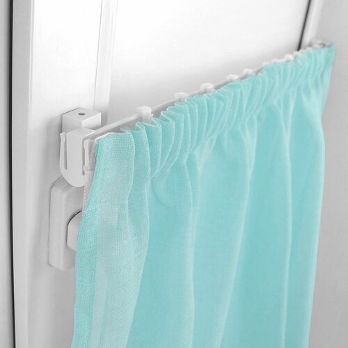 Карниз однорядный витражный Kauffort 60 см ПВХ цвет белый 699₽