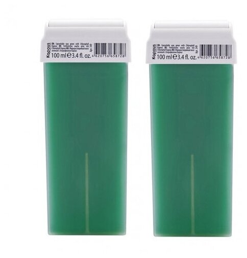 Жирорастворимый воск зеленый с Хлорофиллом в картридже, 100 мл (комплект 2 картриджа)
