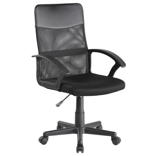 фото Компьютерное кресло helmi hl-m09 lt офисное, обивка: текстиль/искусственная кожа, цвет: черный