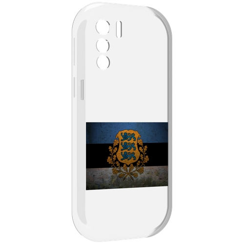 Чехол MyPads герб флаг эстонии-1 для UleFone Note 13P задняя-панель-накладка-бампер